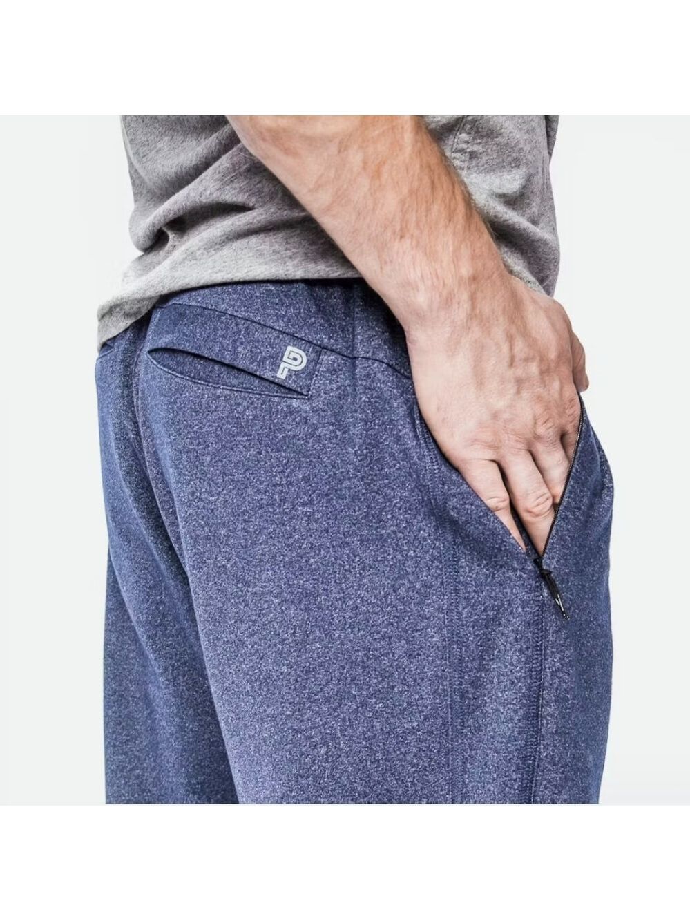 Public Rec Men's All Day Every Day Pant in Heather Navy 38x30 Like New Sweats - Picture 12 of 13